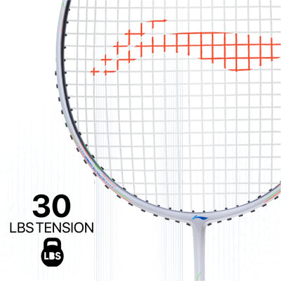 Li-Ning Wind Lite 900 II Strung Badminton Racquet (White / Black)