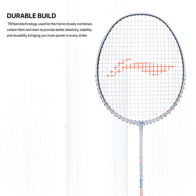 Li-Ning Wind Lite 900 II Strung Badminton Racquet (White / Black)