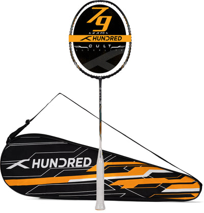 Hundred Cult 79 High Strength Attacks Unstrung Badminton Racquet (Black)