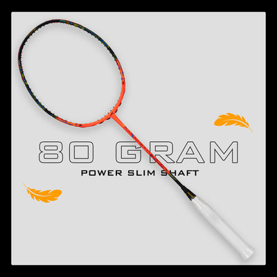 Hundred FLUTTER FF ATTK Strung Badminton Racquet (Orange / Black)