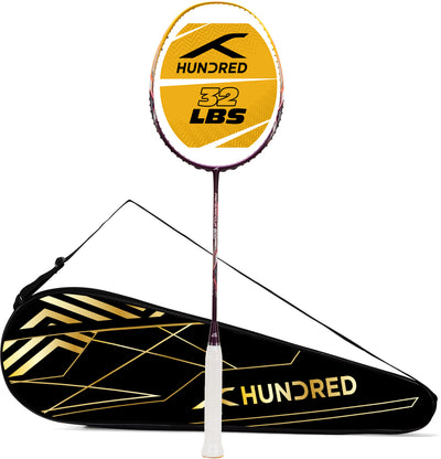 Hundred Primearmour 800 Nano Frame System Unstrung Badminton Racquet (Purple / Gold)