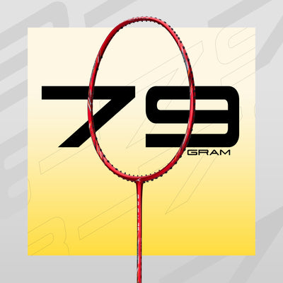 Hundred ROCK 78 Strung Badminton Racquet (Red)