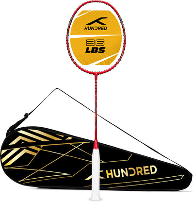 Hundred ROCK 78 Unstrung Badminton Racquet (Red)