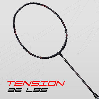 Hundred ROCK 79 Strung Badminton Racquet (Black)