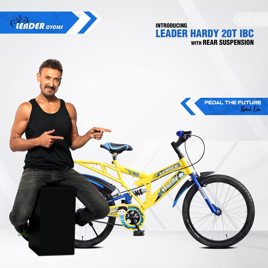 Hardy 20T IBC Rear Suspension for Kids, Age Group 7 to 10 Years - 20 T Road Cycle, Single Speed, Yellow