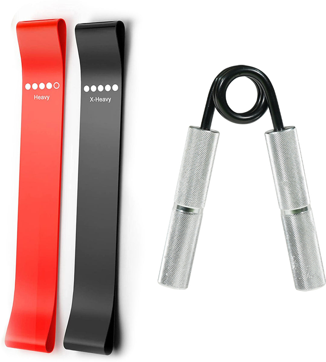 Combo Loop Band Set Of 3 |Metal  Hand Gripper Strength Trainer Exerciser 150 Lbs