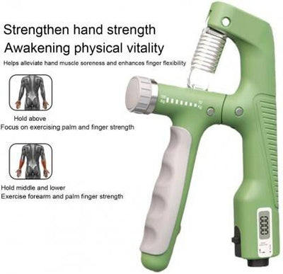 Adjustable Hand Grip Strengthener With Resistance (10KG - 100KG) |  Hand Gripper Forearm Exercise Finger Exercise Power Gripper for Men & Women for Gym Workout With Counte