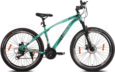 Hike Pro 27.5T 21-Speed MTB Cycle with Dual Disc Brake and Front Suspension - 27.5 T Hybrid Cycle City Bike 21 Gear - Green