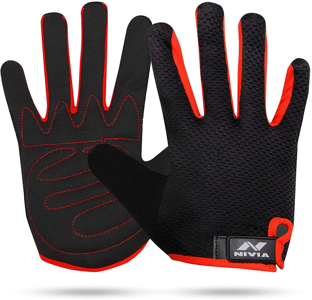Men Cross Training Basic Glove Black & Red Size-M
