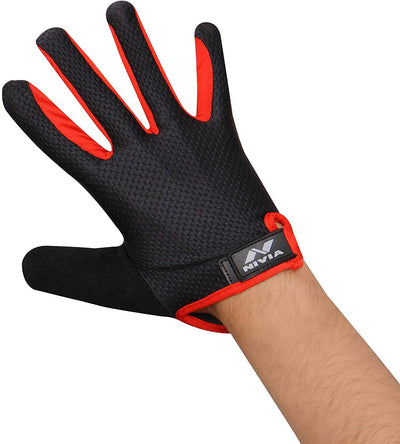 Men Cross Training Basic Glove Black & Red Size-M