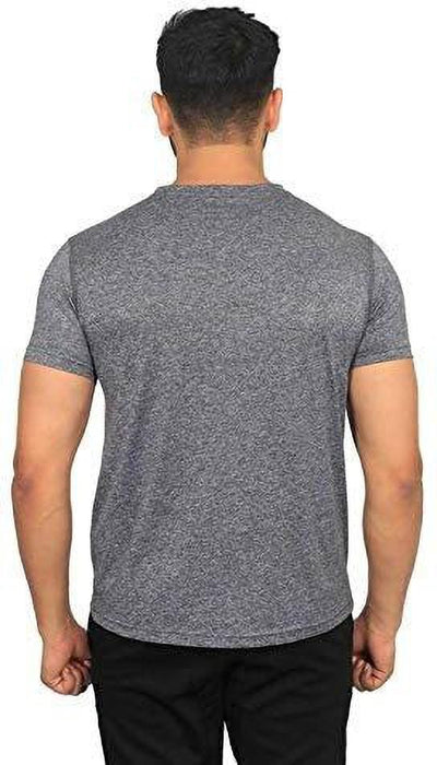 Printed Men Round Neck Grey T-Shirt