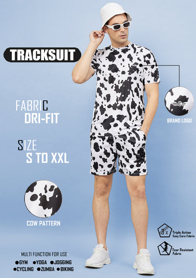 Men's Cow Print Co-ord Set