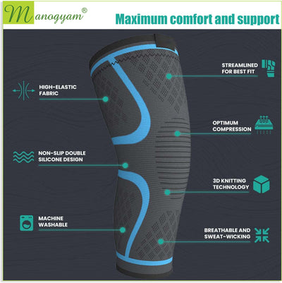 Knee Support Cap Knee Braces for Running | Gym | Fitness | Knee Pain Women & Men - Medium Size