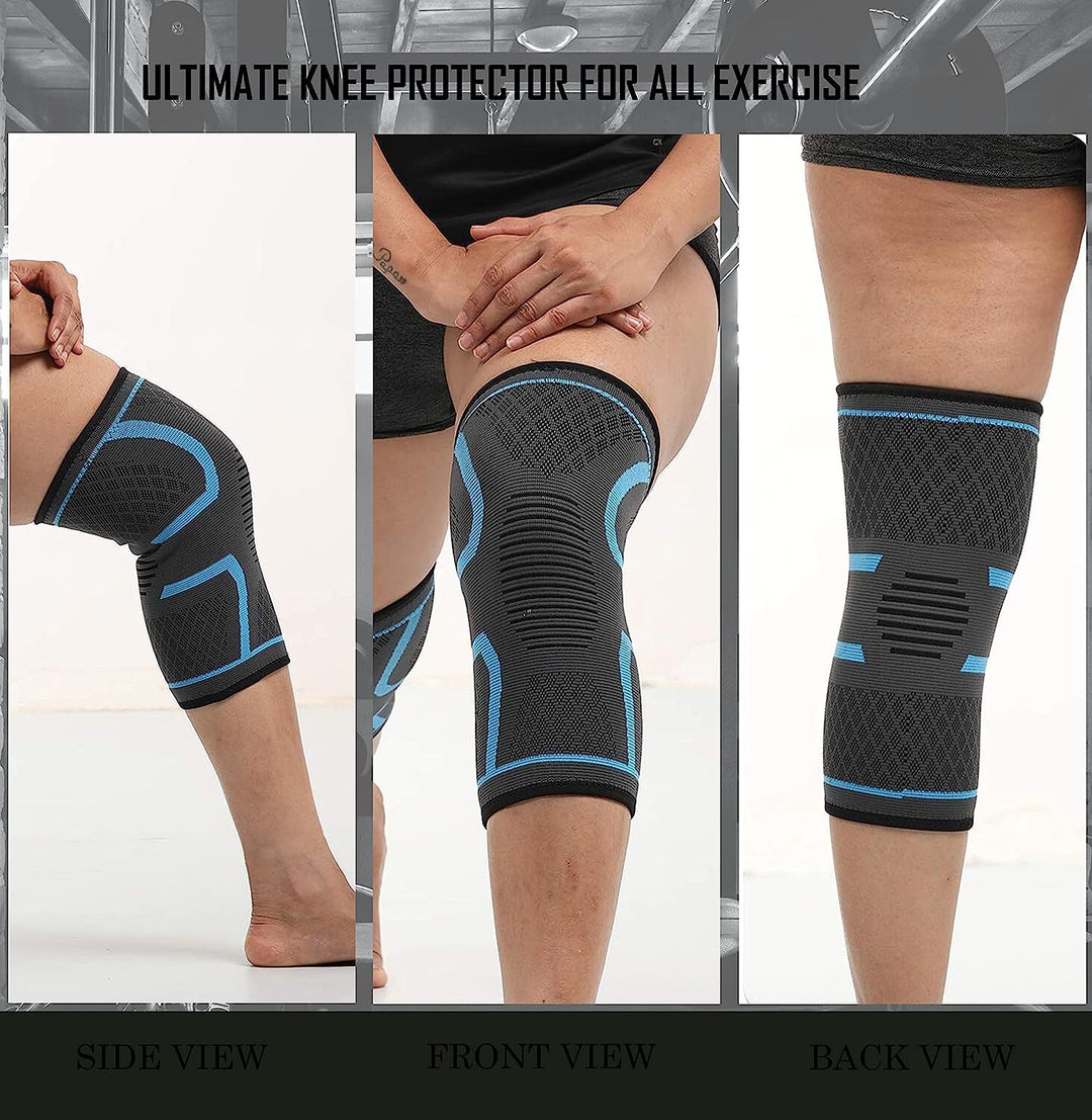 Knee Support Cap Knee Braces for Running | Gym | Fitness | Knee Pain Women & Men-L