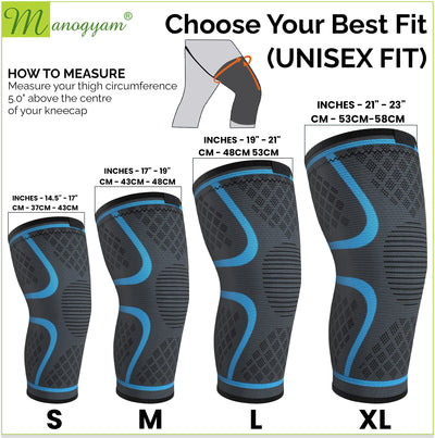 Knee Support Cap Knee Braces for Running | Gym | Fitness | Knee Pain Women & Men - Small Size