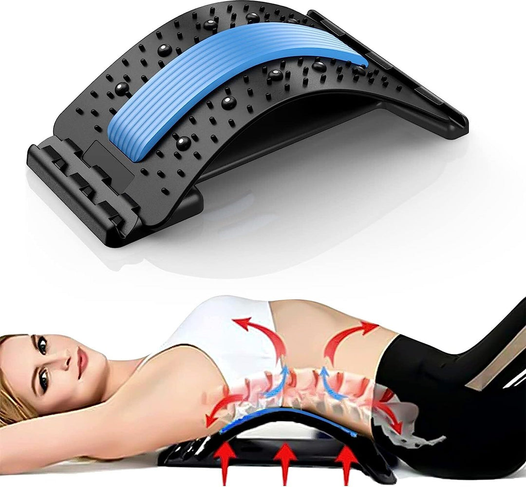 Back Massager Lumbar Support Stretcher Spinal Pain Relieve
