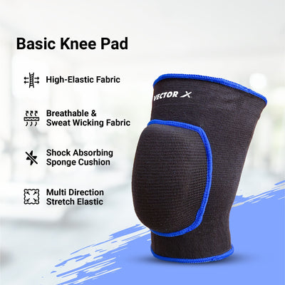 Knee Support (Black |Blue)