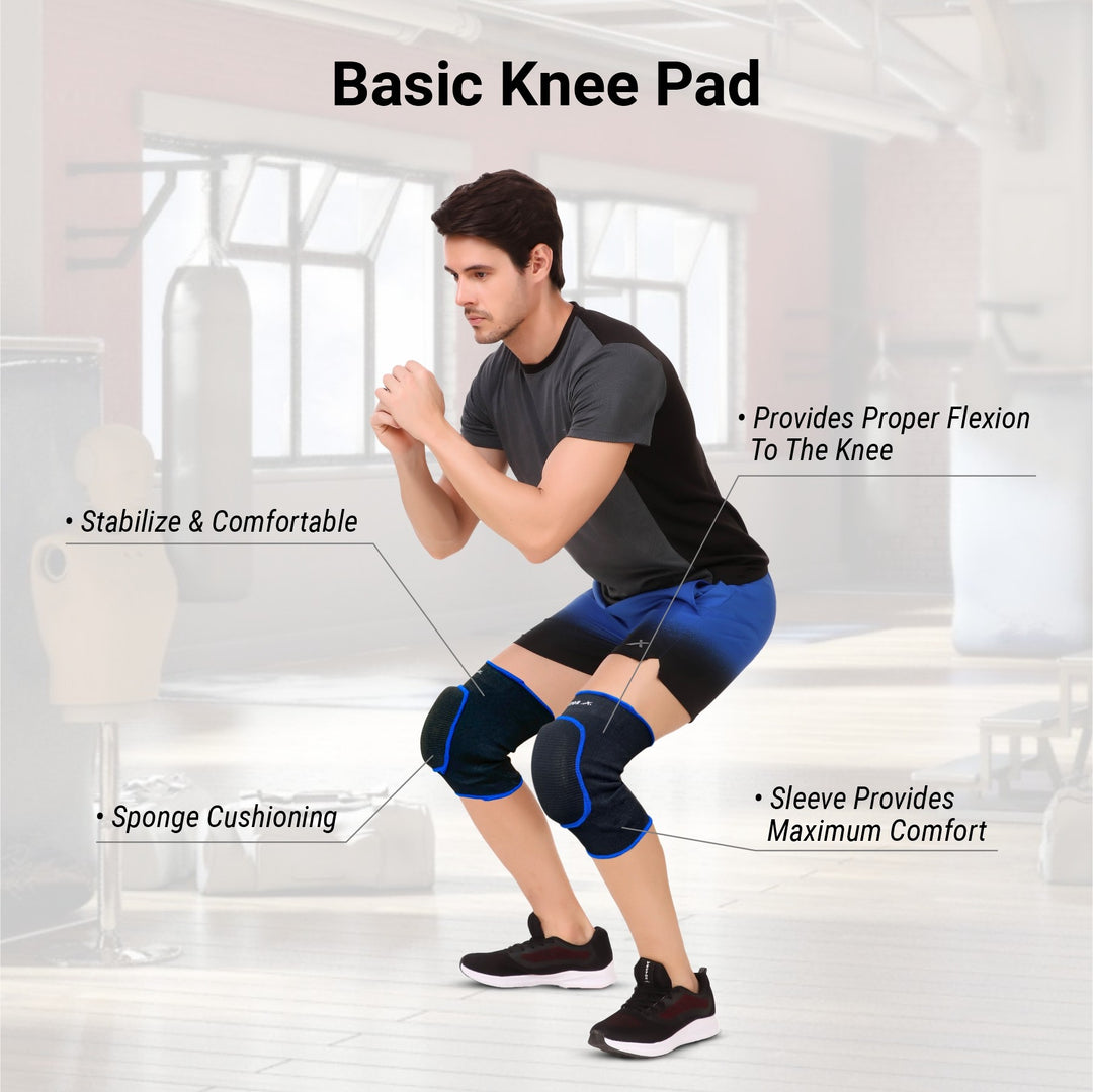 Knee Support (Black |Blue)