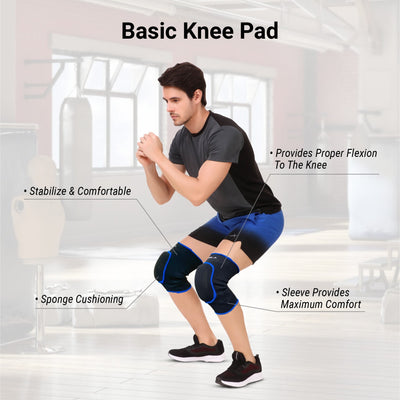 Knee Support (Black |Blue)