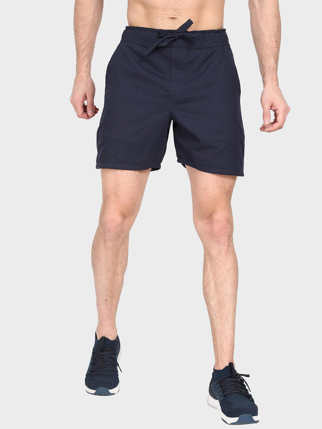 Chino Shorts - Navy Blue - Kriya Fit