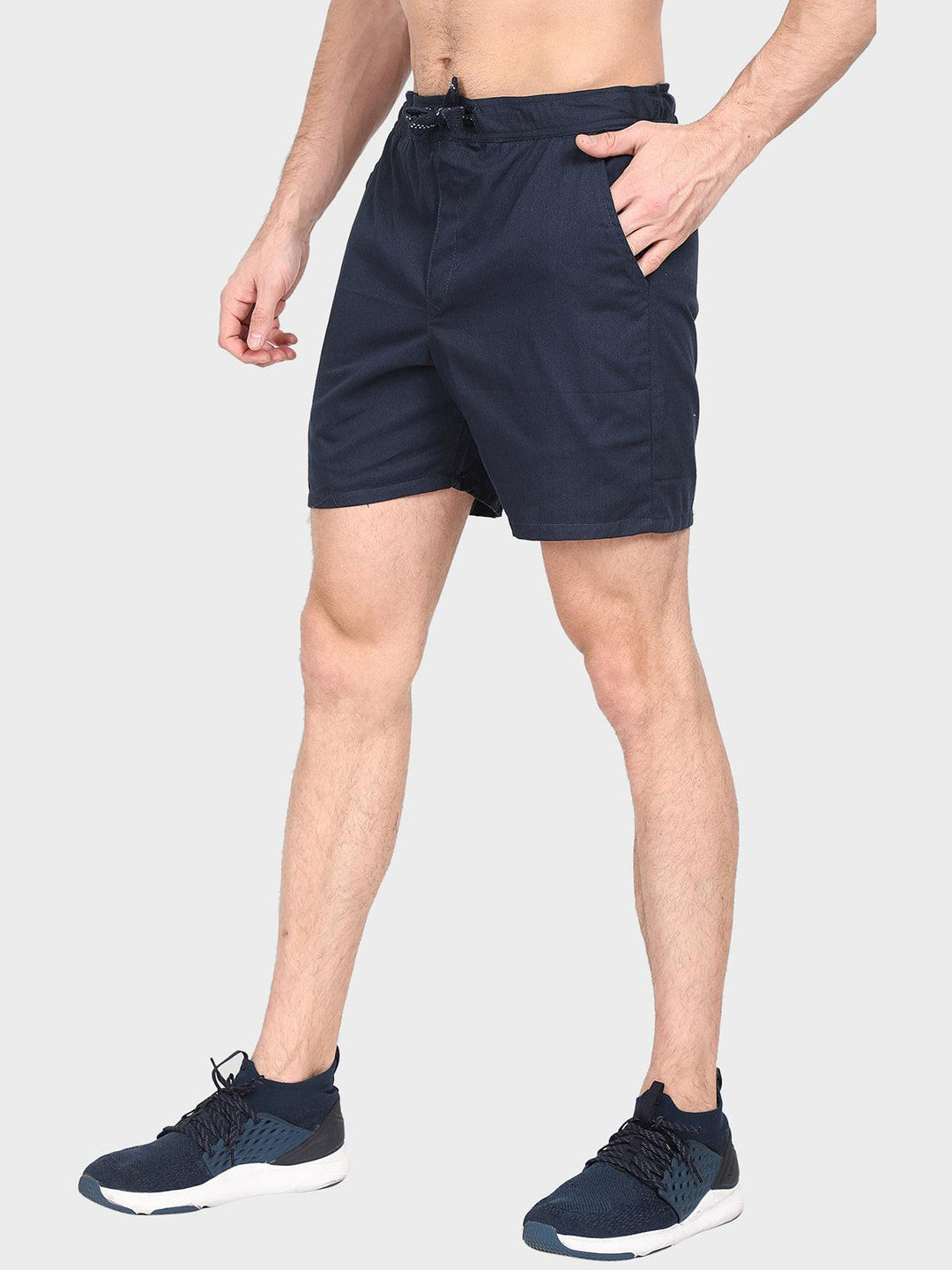 Chino Shorts - Navy Blue - Kriya Fit