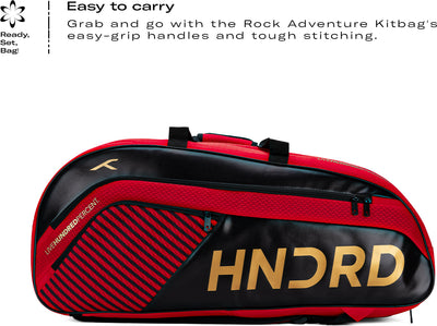 Hundred Nuclear Edge Badminton Kit Bag (Red) (Size - M/30 L)