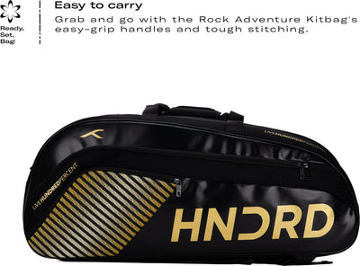 Hundred Nuclear Edge Badminton Kit Bag (Black) (Size - M/30 L)