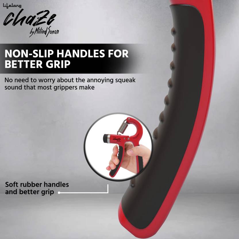 Chaze by Milind Soman Adjustable Hand Grip Strengthener|Hand Exerciser Hand Grip/Fitness Grip