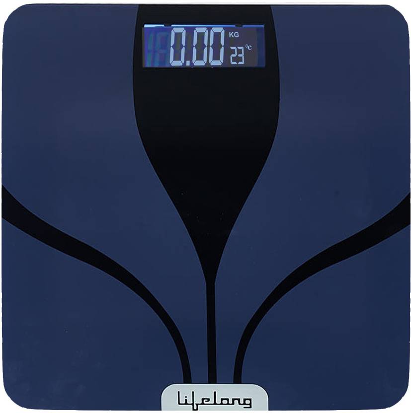 Digital Weighing Scale | Glass Weighing Scale Machine|Electronic Bathroom Scales & Weight Machine for Home & Human Balance with 1 Year warranty & Battery included (Blue)