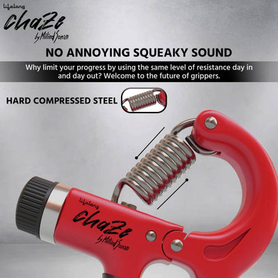 Chaze by Milind Soman Adjustable Hand Grip Strengthener|Hand Exerciser Hand Grip/Fitness Grip