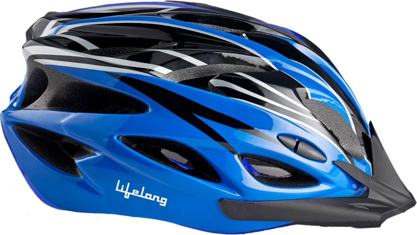 Adjustable Cycling Helmet with Detachable Visor|Adjustable Light Weight Mountain Bike Cycle Helmet with Padding for Kids and Adults|Racing Helmet for Men and Women (6 Months Warranty) | Blue