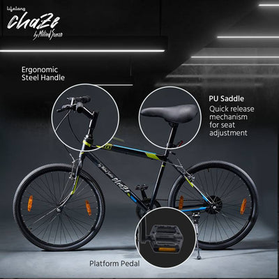 Chaze by Milind Soman 26 T Road Cycle (Single Speed, Multicolor)