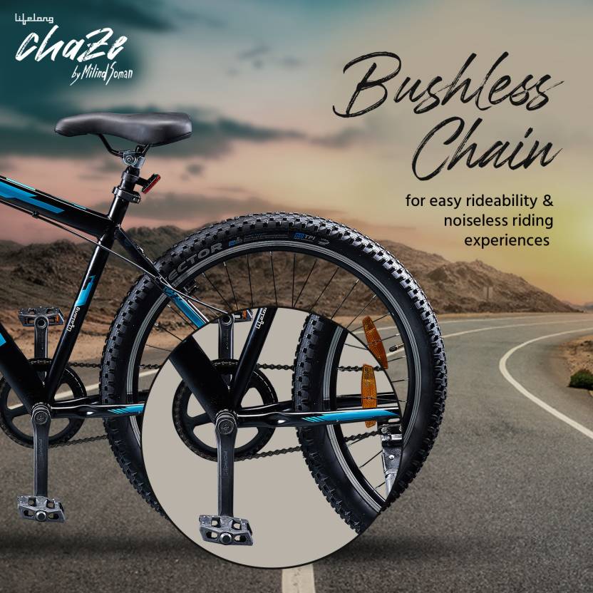 Chaze by Milind Soman 27.5 T Road Cycle (Single Speed, Black, Blue)
