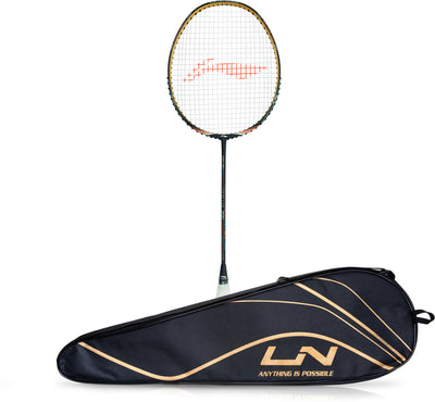 Li-Ning Wind Lite 700 Strung Badminton Racquet (Purple / Orange)