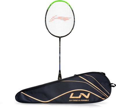 Li-Ning G-Force 3500 Superlite Strung Badminton Racquet (Black / Green)