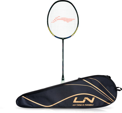 Li-Ning Wind Lite 900 Strung Badminton Racquet (Black / Gold)