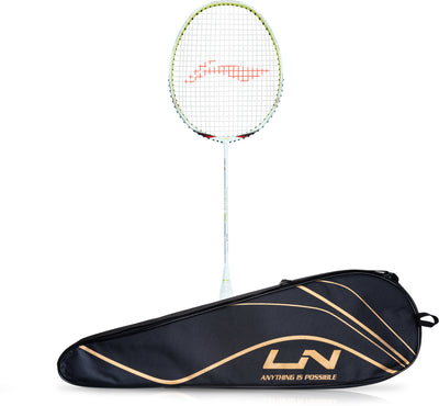 Li-Ning Wind Lite 700 Strung Badminton Racquet (White / Red)