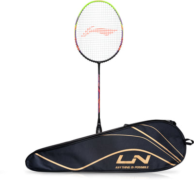 Li-Ning Turbo 99 Strung Badminton Racquet (Black / Green)