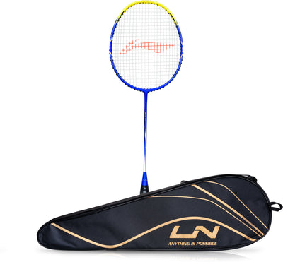 Li-Ning G-Force 3600 Superlite Strung Badminton Racquet (Blue / Yellow)