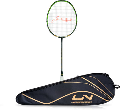 Li-Ning Wind Lite 700 Strung Badminton Racquet (Black / Gold)
