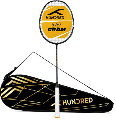 Hundred ENERGY BURST 18 Strung Badminton Racquet (Black / Blue)