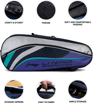 Li-Ning Panther Badminton Kit Bag Kit Bag (Navy) (Size - L/50 L)