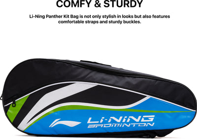 Li-Ning Panther Badminton Kit Bag Kit Bag (Black) (Size - Standard/50 L)