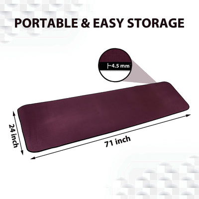 Wine Ultra Soft Yoga Mat (4.5 mm)