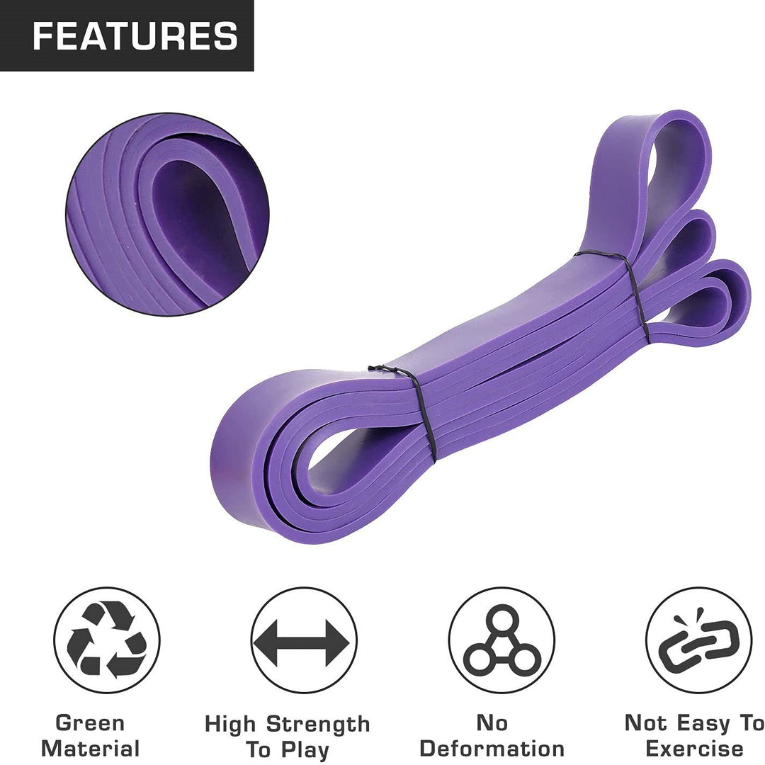 Pull Up Assist Band Stretching Resistance Band - Mobility and Powerlifting Band (Purple)