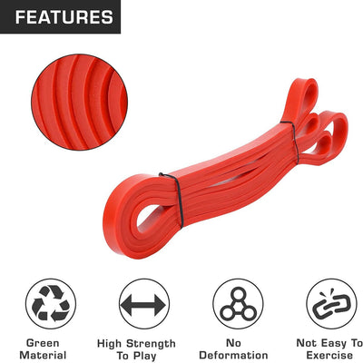 Pull Up Assist Band Stretching Resistance Band - Mobility and Powerlifting Band (Red)