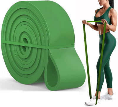 Pull Up Assist Band Stretching Resistance Band - Mobility and Powerlifting Band (Green)