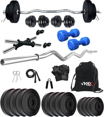 40 kg PVC Combo With PVC Dumbbells Home Gym 2 kg x 4 8Kg