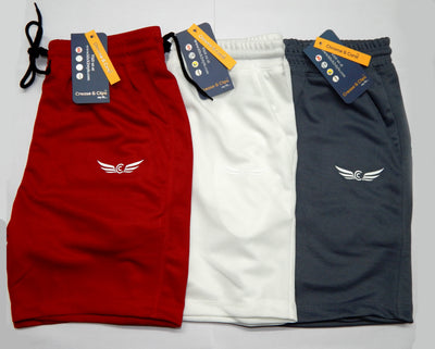 Solid Men Shorts (Red |Grey |White) (Pack of 3)