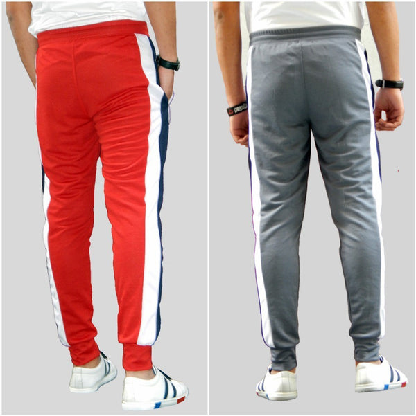 Men Colorblock Grey/Red...